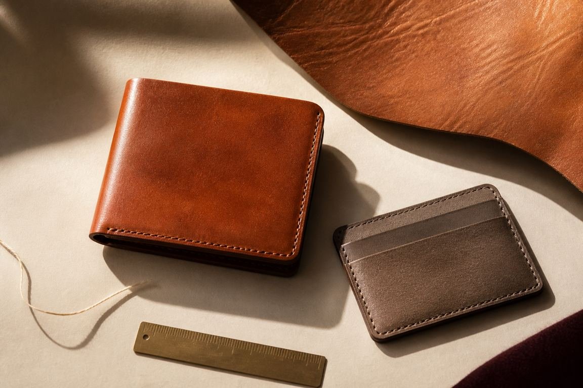 Sunlit leather essentials with considered details